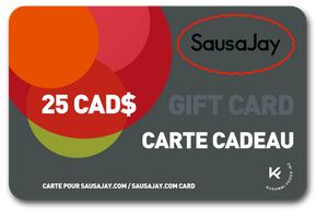 Open image in slideshow, SAUSAJAY GIFT CARD / CARTES CADEAUX
